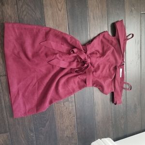 We Are Kindred burgundy dress